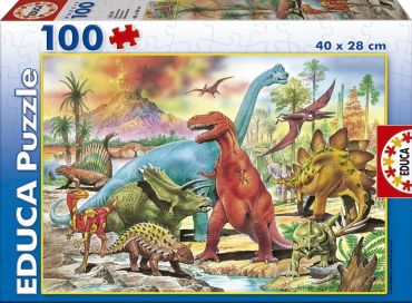 Пазл Educa "Динозавры" 100 деталей