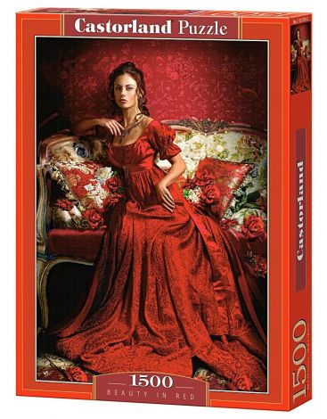 Пазл Castorland "Красавица в красном" 1500 деталей