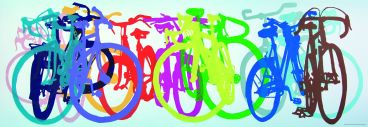 Пазл-панорама Heye "Яркие велосипеды" 1000 деталей