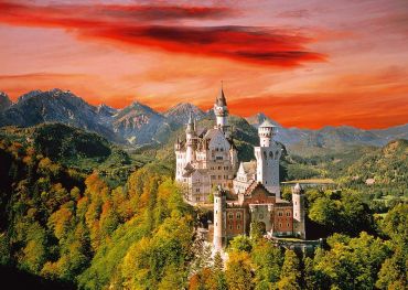 Пазл Trefl "Замок Нойшванштайн, Бавария" 2000 деталей