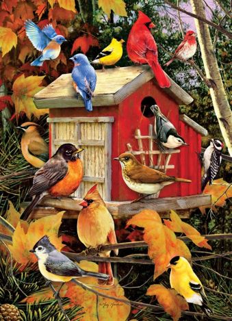 Пазл Cobble Hill "Осенний дом для птиц" 1000 деталей