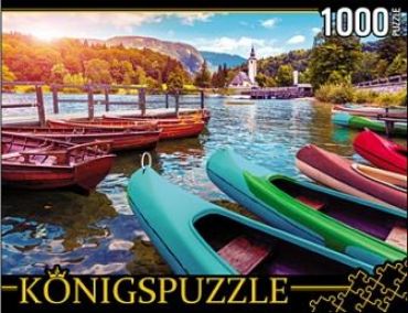 Пазл Konigspuzzle "Лодки на горном озере" 1000 деталей