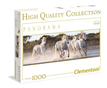 Пазл-панорама Clementoni "Бегущие лошади" 1000 деталей