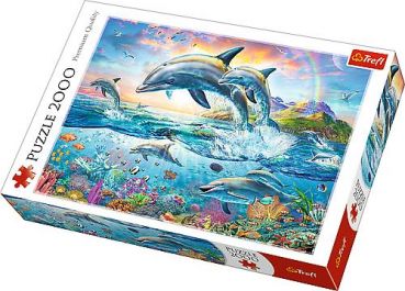 Пазл Trefl "Веселые дельфины" 2000 деталей