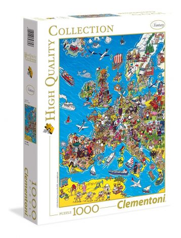 Пазл Clementoni "Карта Европы" 1000 деталей