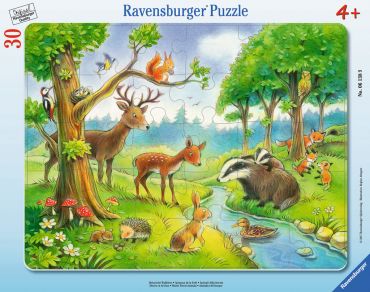 Пазл Ravensburger "Лесные животные" 30 деталей