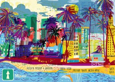 Пазл Heye "Я люблю Майами" 1000 деталей