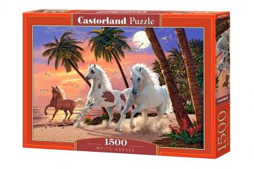 Пазл Castorland "Белые лошади" 1500 деталей