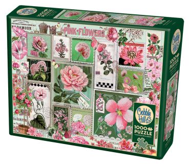 Пазл Cobble Hill "Коллаж-Розовые цветы" 1000 деталей