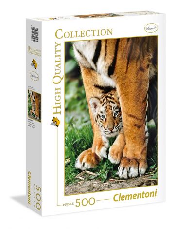 Пазл Clementoni "Тигры-мамина защита" 500 деталей