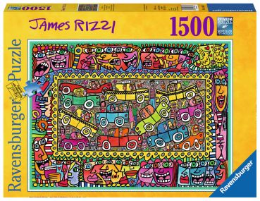 Пазл Ravensburger "James Rizzi: У каждого свой путь" 1500 деталей