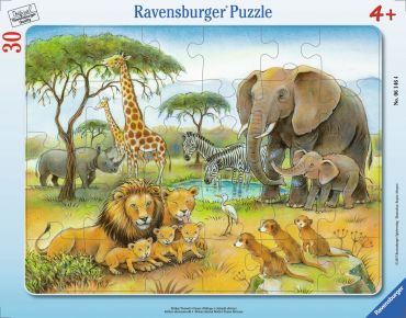 Пазл Ravensburger "Африканский животный мир" 30 деталей