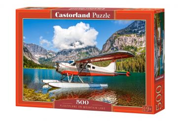 Пазл Castorland "Самолет на горном озере" 500 деталей