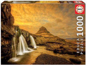Пазл Educa "Водопад Киркьюфетльсфос, Исландия" 1000 деталей