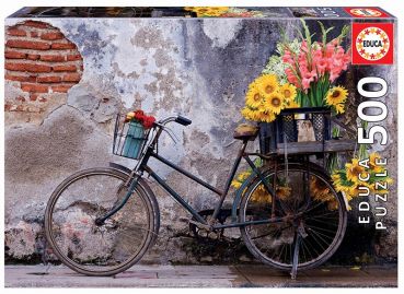 Пазл Educa "Велосипед с цветами" 500 деталей