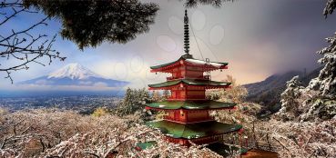 Пазл-панорама Educa "Гора Фудзи и пагода Чурейто" 3000 деталей