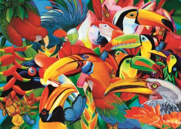 Пазл Trefl "Цветные птицы" 500 деталей