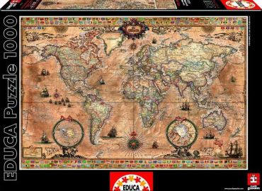 Пазл "Античная карта мира" 1000 деталей