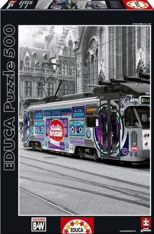 Пазл Educa "Трамвай в Генте, Бельгия" 500 деталей
