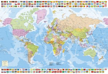 Пазл Политическая Карта Мира 1500 деталей