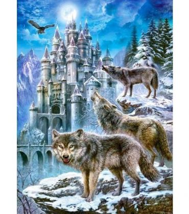 Пазл Castorland "Волки и замок" 1500 деталей
