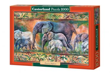 Пазл Castorland "Парад слонов" 1000 деталей