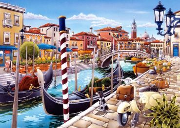 Пазл Castorland "Венецианский канал в Италии" 1000 деталей