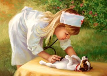 Пазл Castorland "Маленькая медсестра" 500 деталей