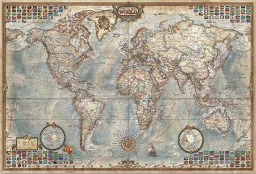 Пазл Политическая Карта Мира 4000 деталей