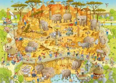 Пазл Heye "Африканский зоопарк" 1000 деталей