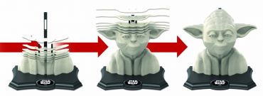 3D Скульптурный пазл "Йода" 160 деталей