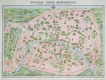 Пазл Piatnik "Карта Парижа 1910 год" 1000 деталей