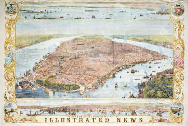 Пазл Piatnik "Карта Нью-Йорка 1853 год" 1000 деталей