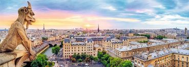 Пазл-панорама Trefl "Вид с собора Нотр-Дам на Париж" 1000 деталей