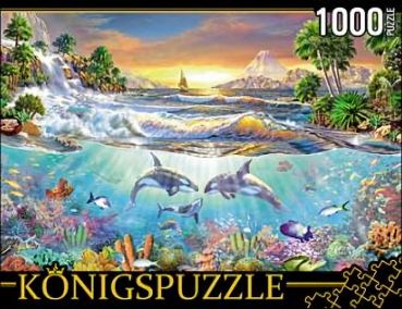 Пазл Konigspuzzle "Подводная жизнь" 1000 деталей