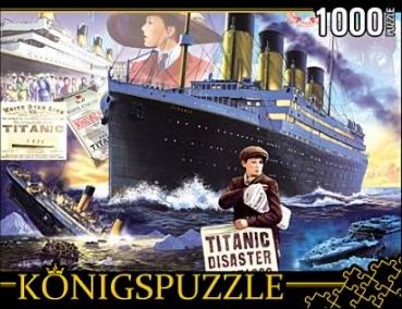 Пазл Konigspuzzle "Титаник" 1000 деталей