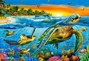 Пазл Castorland "Подводные черепахи" 1000 деталей