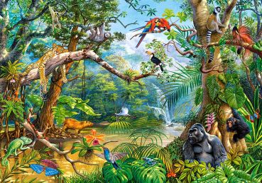 Пазл Castorland "Жизнь в джунглях" 500 деталей