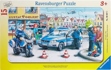 Пазл Ravensburger "Полиция" 15 деталей