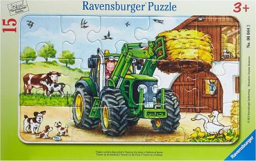 Пазл Ravensburger "Трактор на ферме" 15 деталей