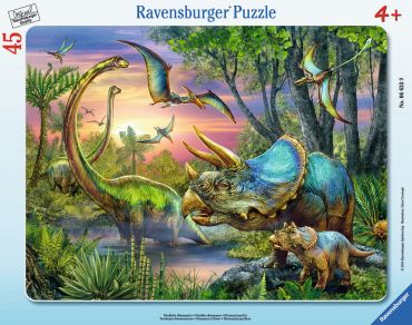 Пазл Ravensburger "Динозавры на рассвете" 45 деталей
