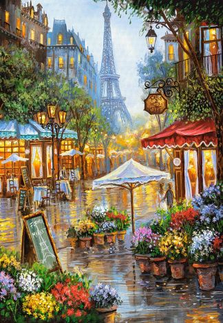 Пазл Castorland "Весенние цветы, Париж" 1000 деталей