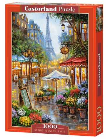 Пазл Castorland "Весенние цветы, Париж" 1000 деталей