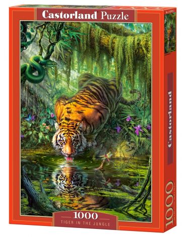 Пазл Castorland "Тигр в джунглях" 1000 деталей