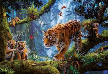 Пазл Educa "Тигры на дереве" 1000 деталей