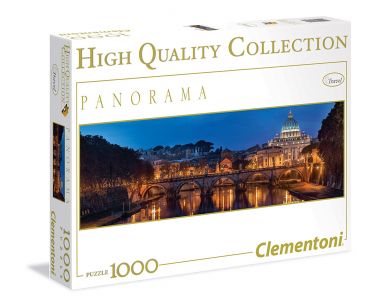Пазл-панорама Clementoni "Ночной Рим" 1000 деталей