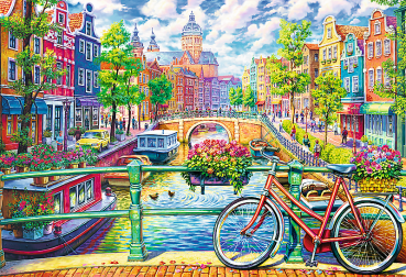 Пазл Trefl "Амстердамский канал" 1500 деталей