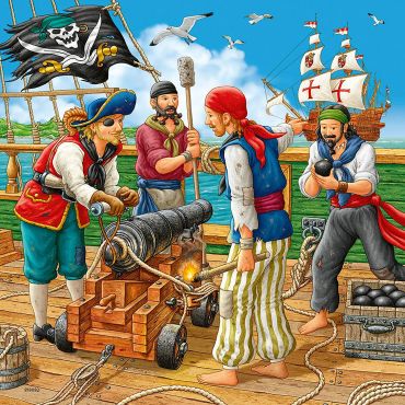Пазл Ravensburger "Пираты. Приключения в открытом море" 3х49 деталей