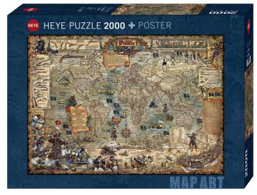 Пазл Heye "Пиратская карта" 2000 деталей