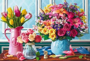 Пазл Trefl "Цветы в вазах" 1500 деталей